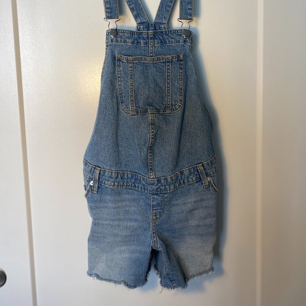 Denim Overall Shorts